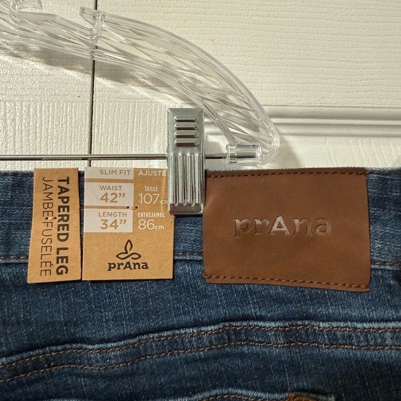 Prana Men's NWT Medium Wash Tapered Leg Hillgard Slim Jean - Picture 10 of 12